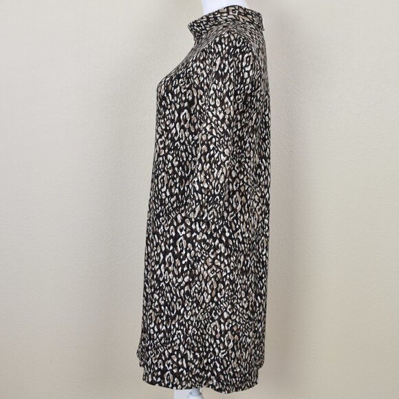 J.McLaughlin Sheila Sweater Dress Leopard - Picture 3 of 7